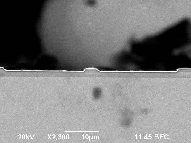 SEM cross section